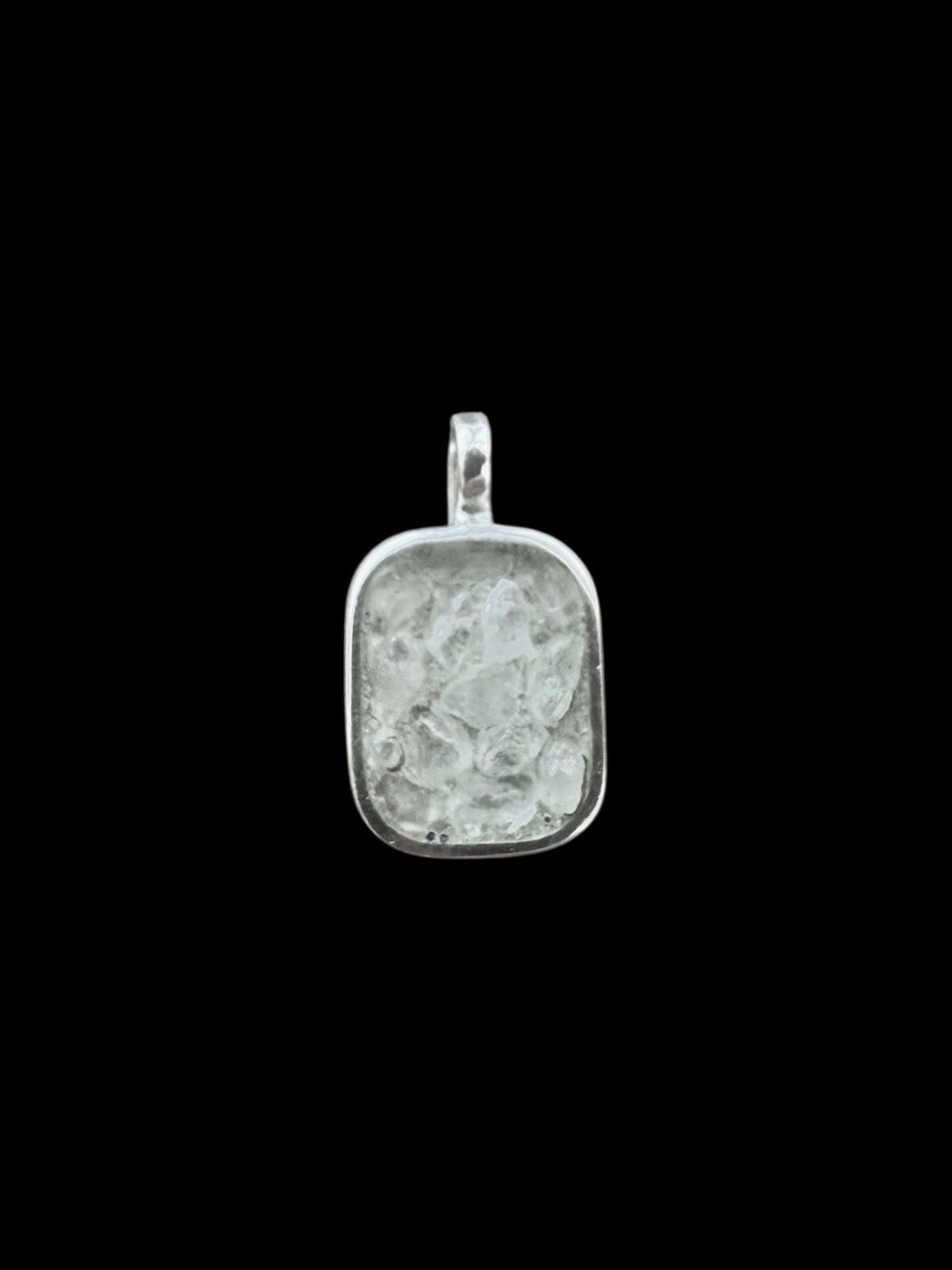 Square Raw Diamond Pendant